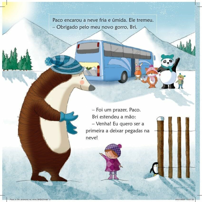 Paco e Bri: Aventura na Neve - Editora Fundamento livro_infantil