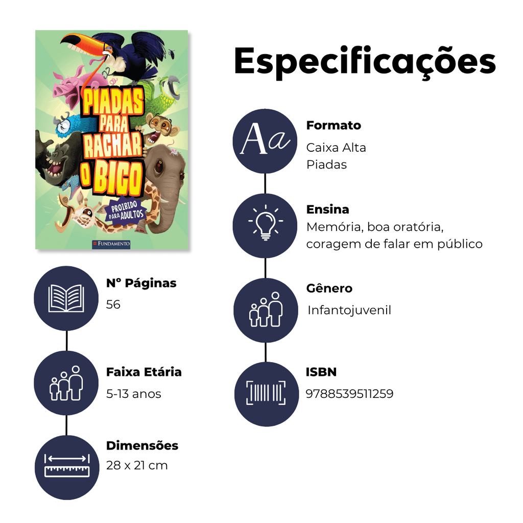 Piadas para Rachar o Bico - Melhor Ainda (Verde) - Editora Fundamento livro_infantil