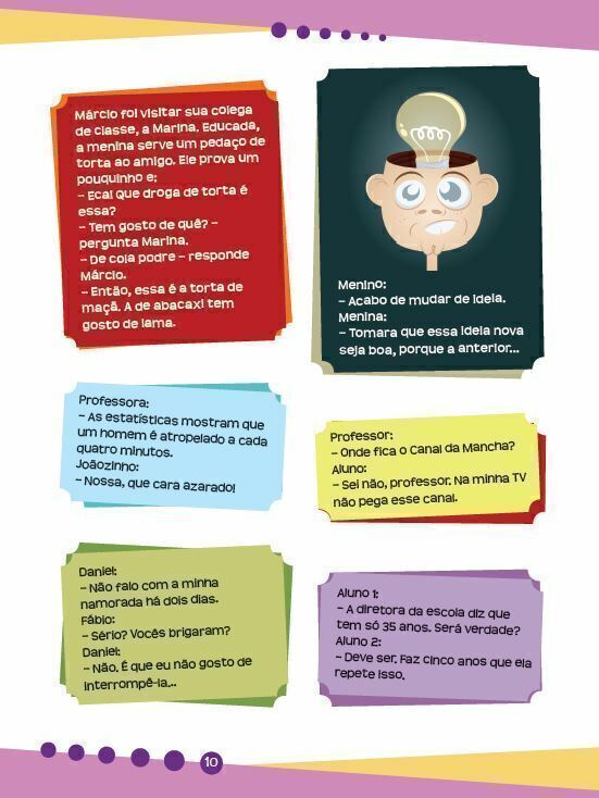 Piadas para Rachar o Bico - Roxo - Editora Fundamento livro_infantil