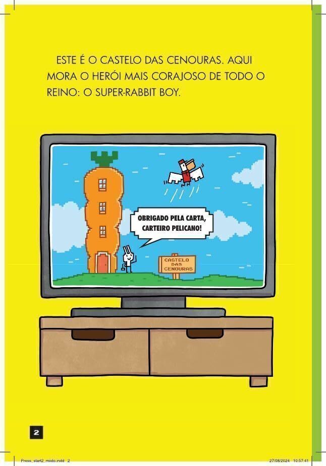 Press Start 2: Super - Rabbit Sobe de Nível - Editora Fundamento livro_infantil