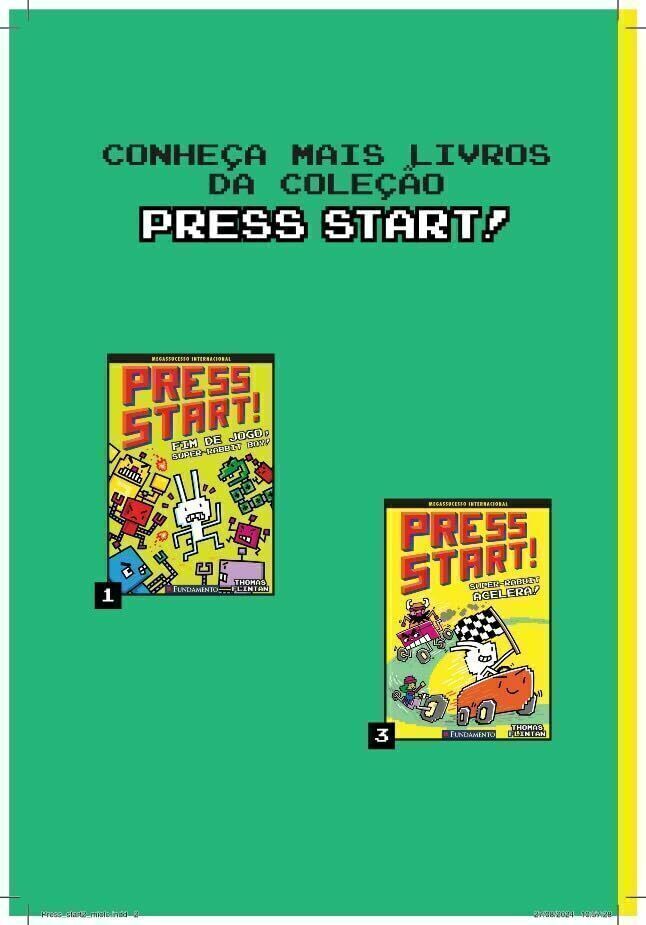 Press Start 2: Super - Rabbit Sobe de Nível - Editora Fundamento livro_infantil