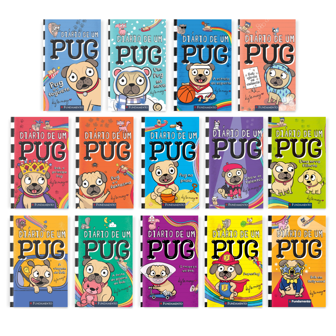 Kit Diário de Um Pug - 14 Livros