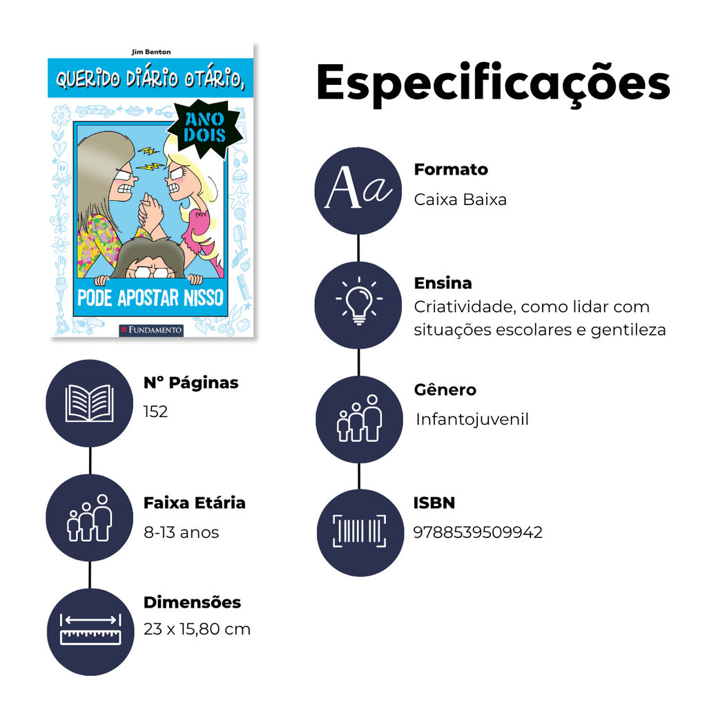 Querido Diário Otário Ano 2 - Pode Apostar Nisso - Editora Fundamento livro_infantil