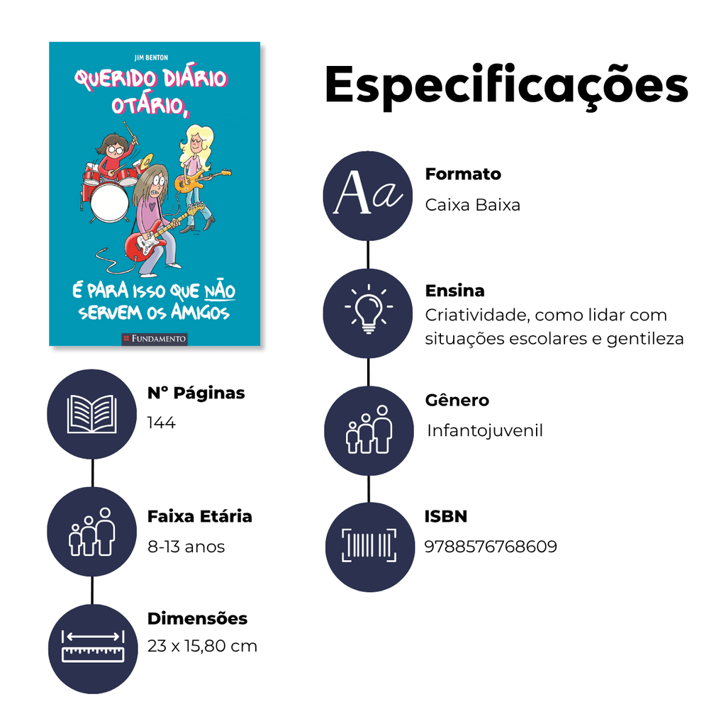 Querido Diário Otário - É para Isso que Não Servem Os Amigos - Editora Fundamento livro_infantil