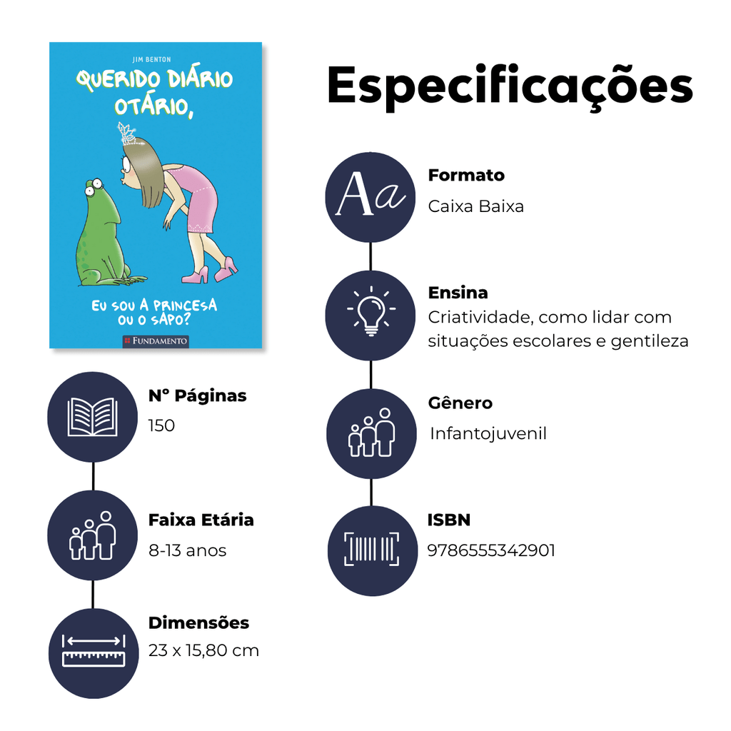 Querido Diário Otário - Eu Sou a Princesa ou o Sapo? - Editora Fundamento livro_infantil