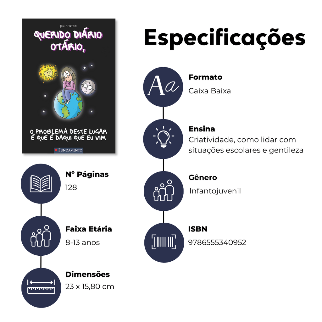 Querido Diário Otário - o Problema Deste Lugar é que é Daqui que eu Vim - Editora Fundamento livro_infantil