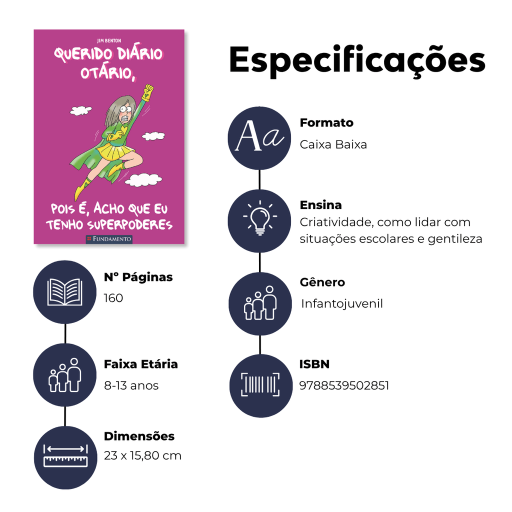Querido Diário Otário - Pois É, Acho Que Eu Tenho Superpoderes - Editora Fundamento livro_infantil
