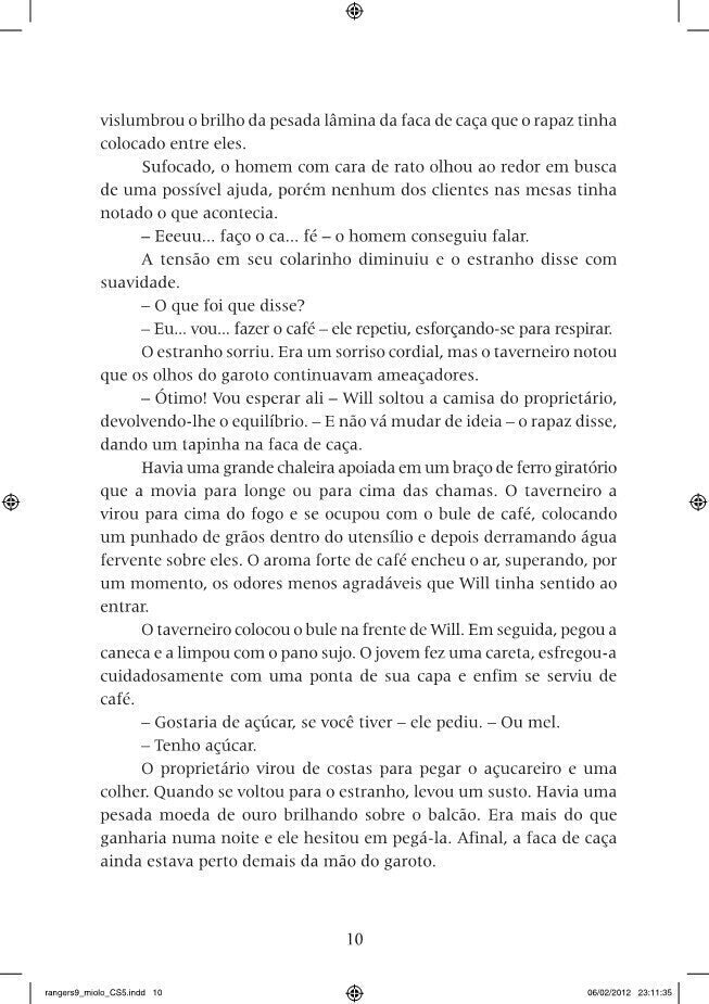 Rangers Ordem dos Arqueiros 09 - Halt em Perigo - Editora Fundamento livro_infantil