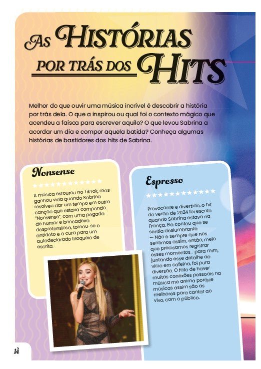 Sabrina Carpenter - o Guia Extraoficial para Fãs - Editora Fundamento livro_infantil