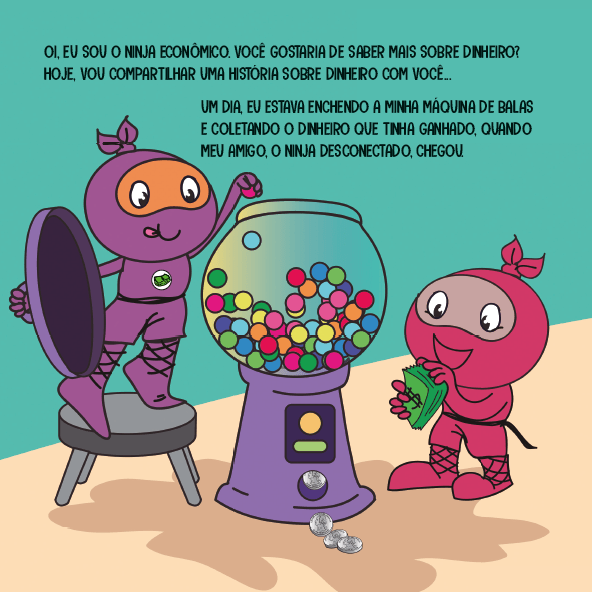 Segredos dos Ninjas - Ninja Sabe Cuidar do Dinheiro - Editora Fundamento livro_infantil