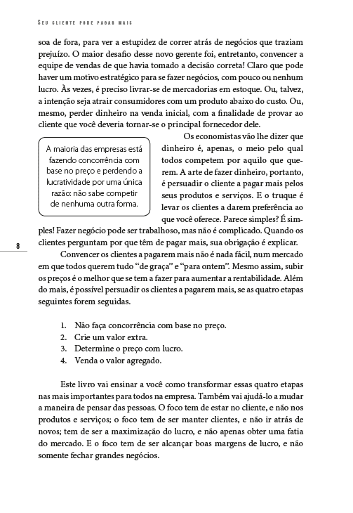 Seu Cliente Pode Pagar Mais - Editora Fundamento livro_infantil
