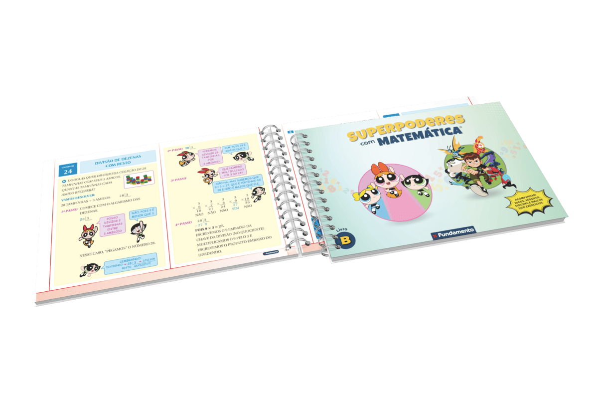 Superpoderes Com Matemática: 5 Livros de Matemática + Acesso a Videoaulas por 5 anos - Editora Fundamento livro_infantil
