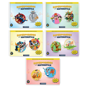 Superpoderes Com Matemática: 5 Livros de Matemática + Acesso a Videoaulas por 5 anos - Editora Fundamento livro_infantil