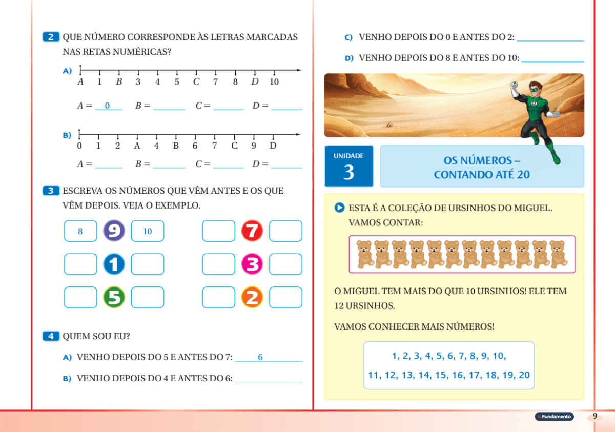 Superpoderes com Matemática A (1º Ano Fundamental) - Editora Fundamento livro_infantil