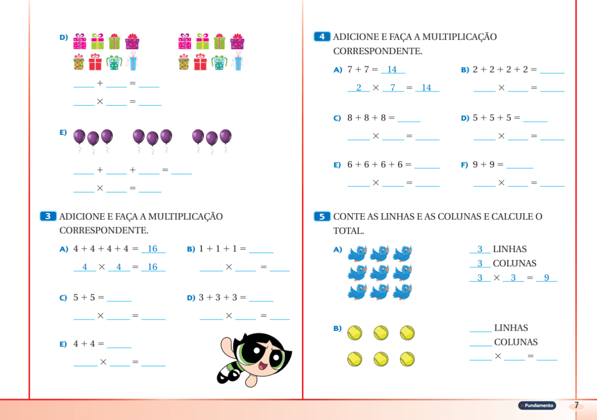 Superpoderes com Matemática B (2º Ano Fundamental) - Editora Fundamento livro_infantil