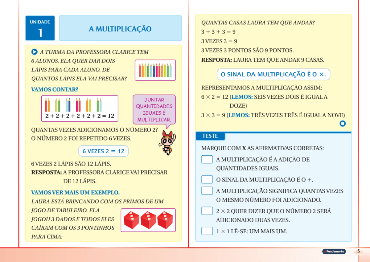 Superpoderes com Matemática B (2º Ano Fundamental) - Editora Fundamento livro_infantil