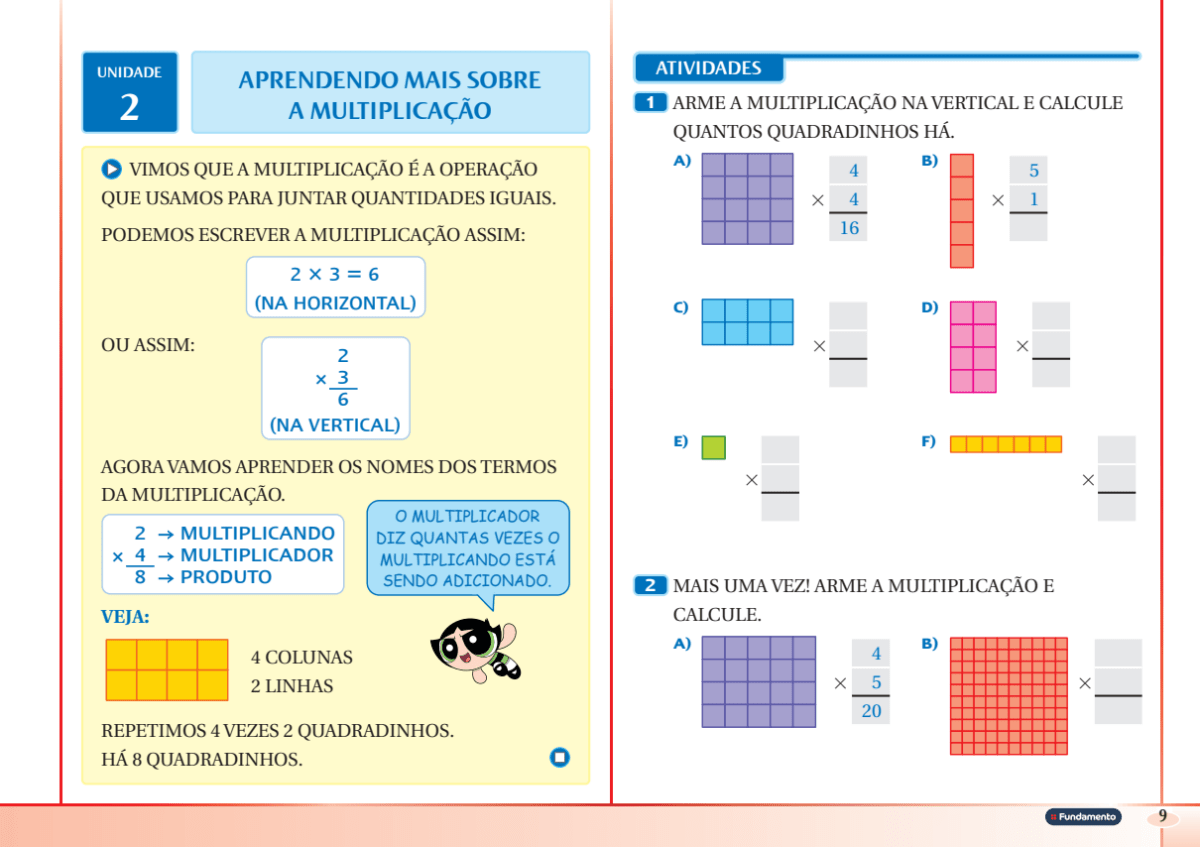 Superpoderes com Matemática B (2º Ano Fundamental) - Editora Fundamento livro_infantil