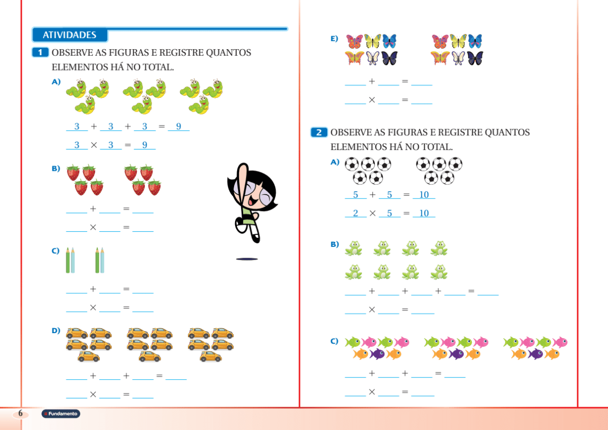 Superpoderes com Matemática B (2º Ano Fundamental) - Editora Fundamento livro_infantil