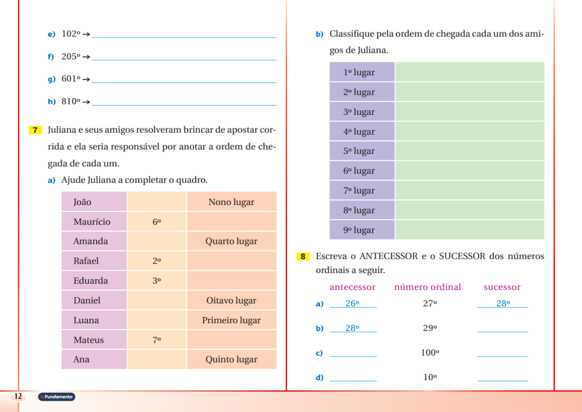 Superpoderes com Matemática C (3º Ano Fundamental) - Editora Fundamento livro_infantil
