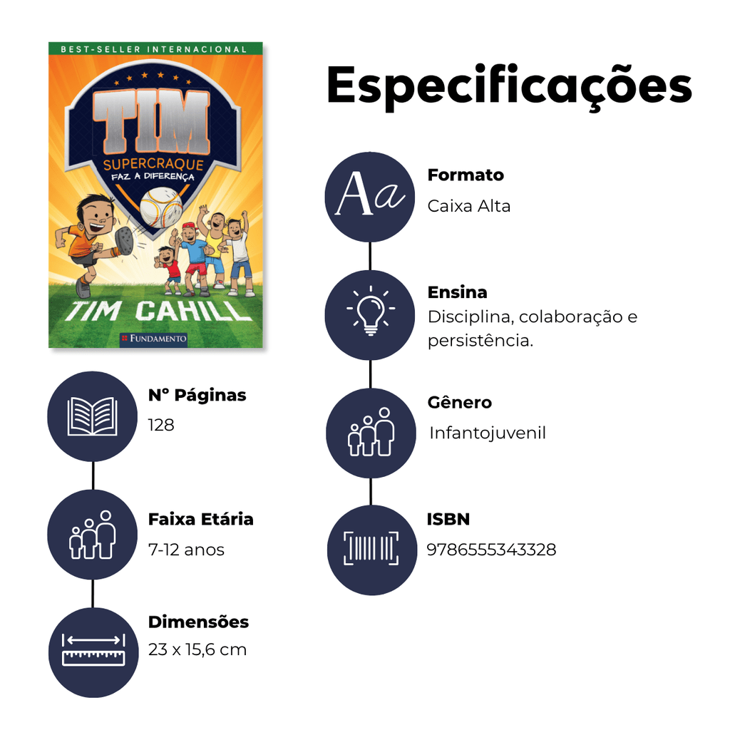 Tim Supercraque 2 - Tim Faz a Diferença! - Editora Fundamento livro_infantil
