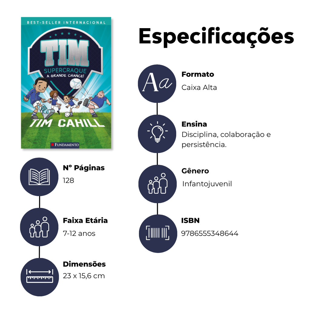 Tim Supercraque 6 - a Grande Chance - Editora Fundamento livro_infantil