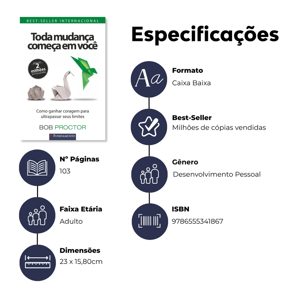 Toda Mudança Começa em Você - Editora Fundamento livro_infantil