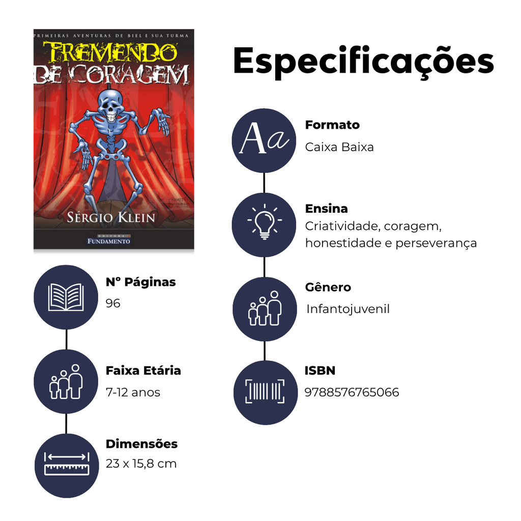 Tremendo de Coragem - Editora Fundamento livro_infantil