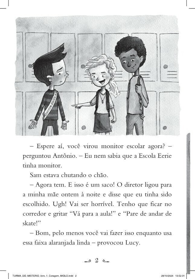Turma do Mistério 1: Coragem! - Editora Fundamento livro_infantil