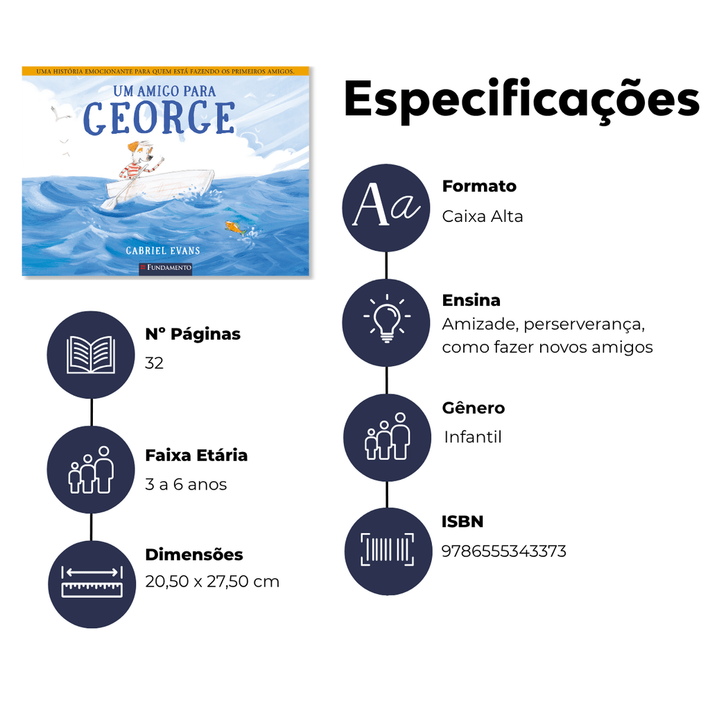 Um Amigo para George - Editora Fundamento livro_infantil