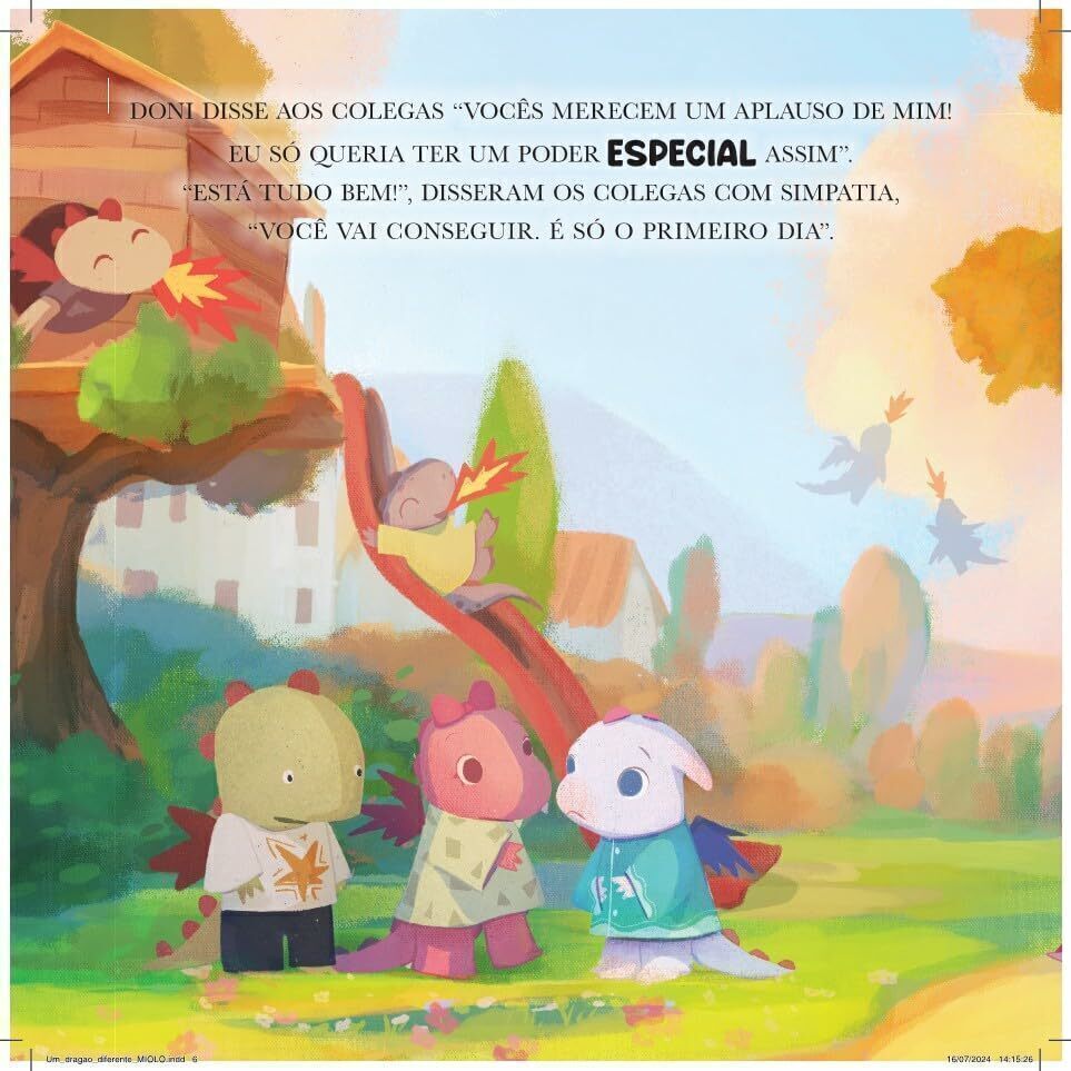 Um Dragão Diferente - Editora Fundamento livro_infantil