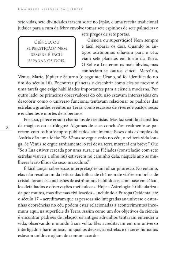 Uma Breve História da Ciência - Editora Fundamento livro_infantil