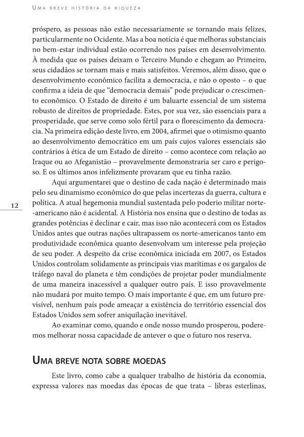 Uma Breve História da Riqueza - Editora Fundamento livro_infantil