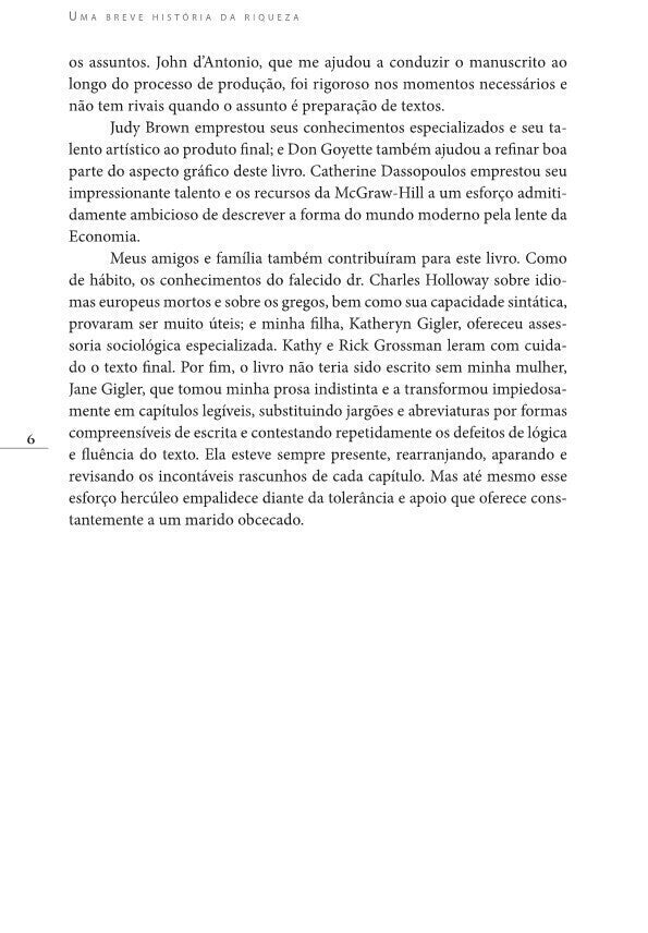 Uma Breve História da Riqueza