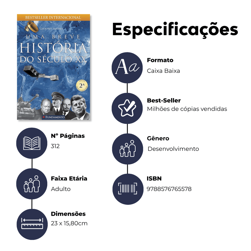 Uma Breve História do Século XX - Editora Fundamento livro_infantil