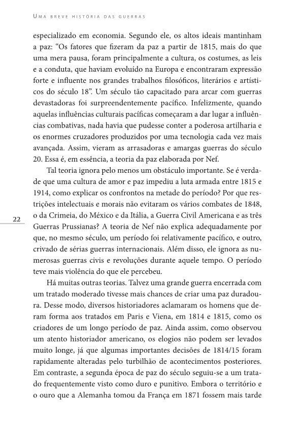 Uma Breve História das Guerras