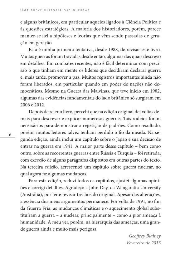 Uma Breve História das Guerras