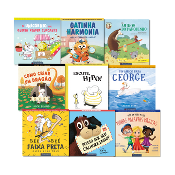 Kit 9 Livros Infantis para Crianças de 3-6 Anos
