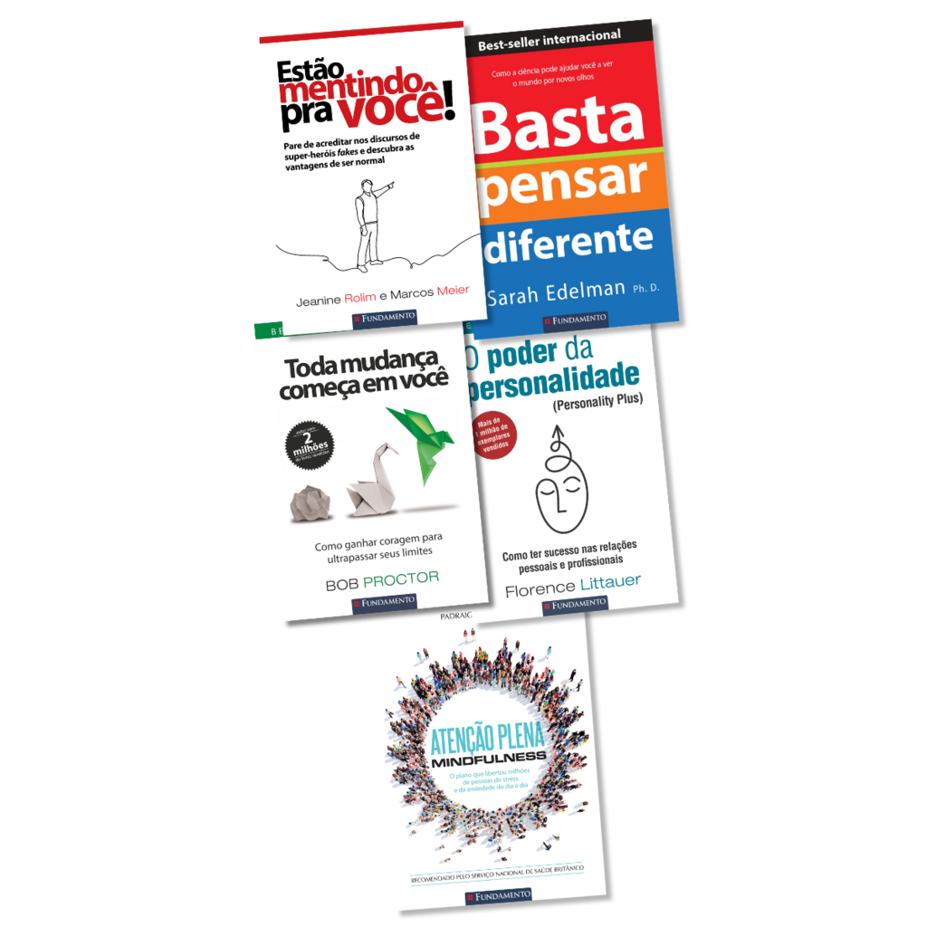 Kit 5 Livros de Autoajuda - Transforme Sua Vida