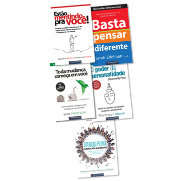 Kit 5 Livros de Autoajuda - Transforme Sua Vida