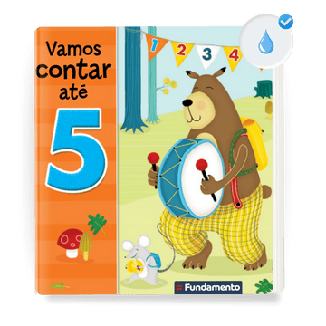 Vamos Contar até 5! (Livro de Banho para Bebês) - Editora Fundamento livro_infantil