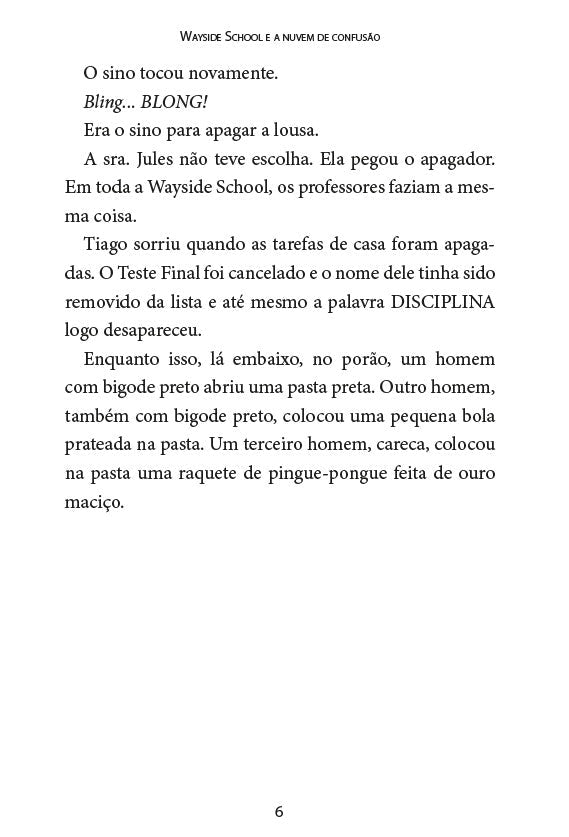 Wayside School 4 - Wayside School e a Nuvem da Confusão - Editora Fundamento livro_infantil