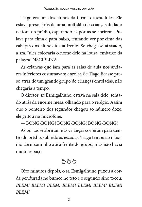 Wayside School 4 - Wayside School e a Nuvem da Confusão - Editora Fundamento livro_infantil