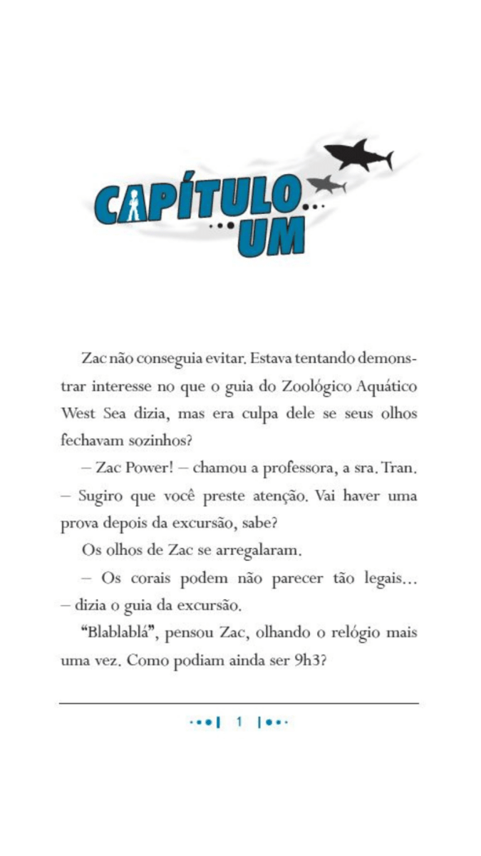 Zac Power - Águas Profundas - Editora Fundamento livro_infantil