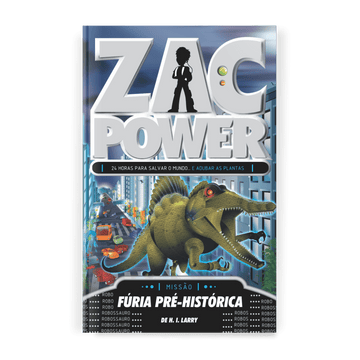 Zac Power - Fúria Pré - histórica - Editora Fundamento livro_infantil
