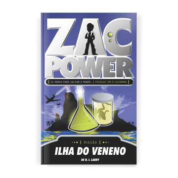 Zac Power - Ilha do Veneno - Editora Fundamento livro_infantil