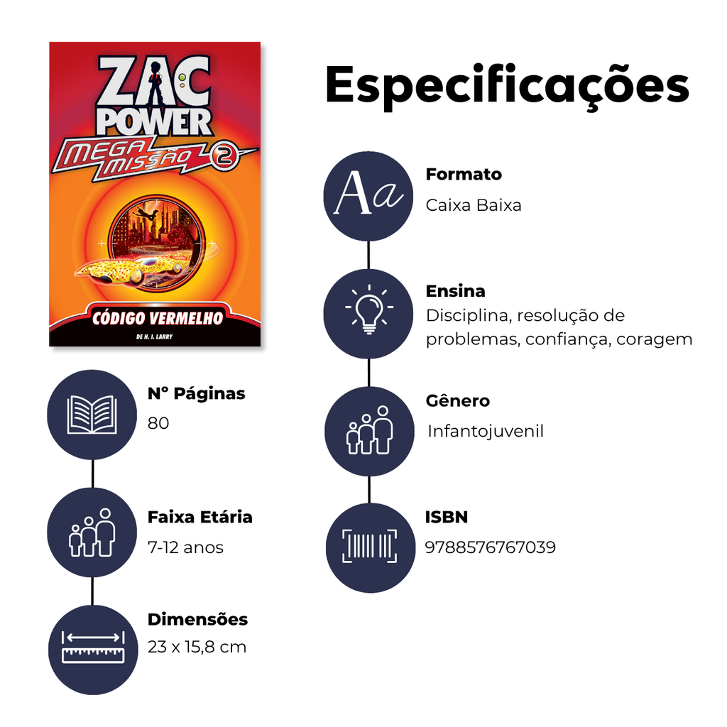 Zac Power Megamissão - Código Vermelho - Editora Fundamento livro_infantil