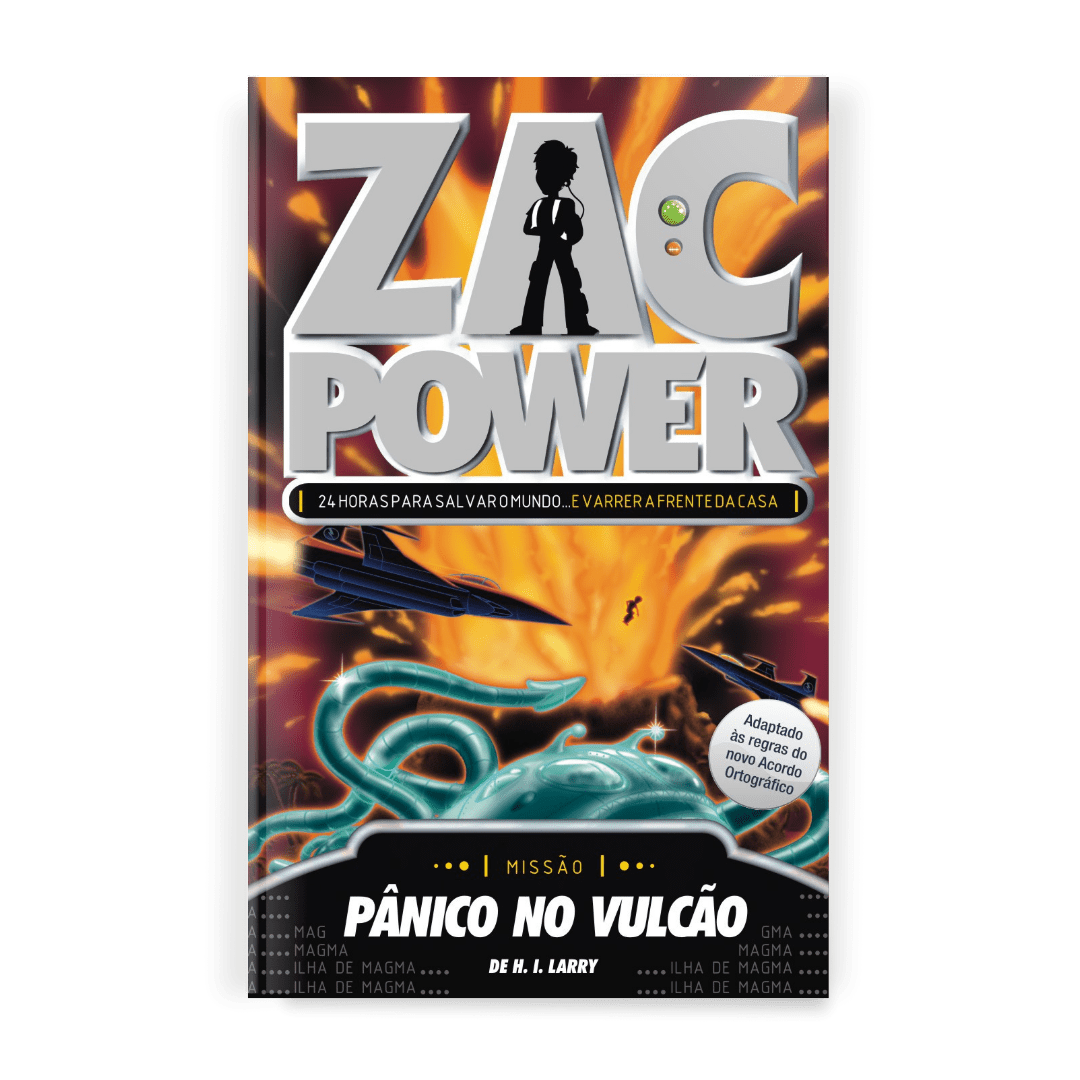 Zac Power - Pânico no Vulcão - Editora Fundamento livro_infantil