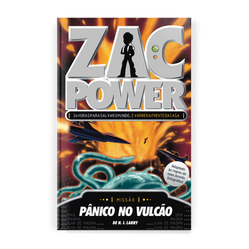 Zac Power - Pânico no Vulcão - Editora Fundamento livro_infantil