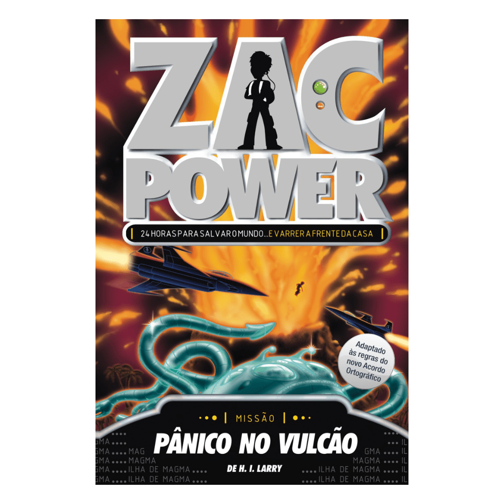 Zac Power - Pânico no Vulcão - Editora Fundamento livro_infantil