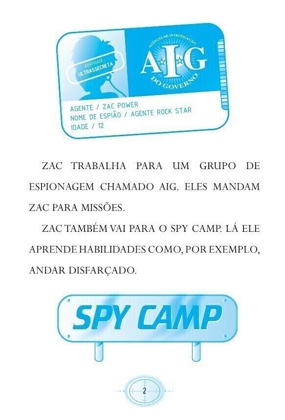 Zac Power Spy Camp - Zac Arrasa - Editora Fundamento livro_infantil